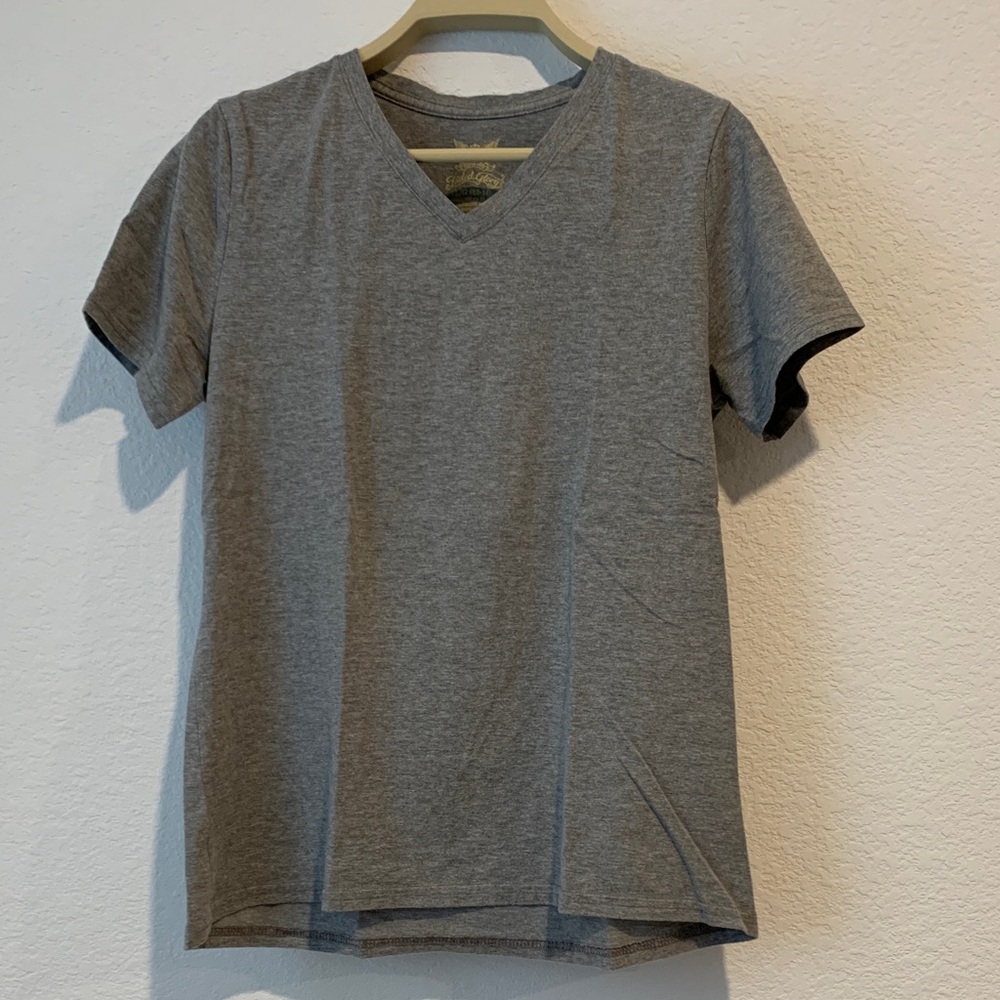 Faded Glory Kids Heather Gray V-Neck Tee